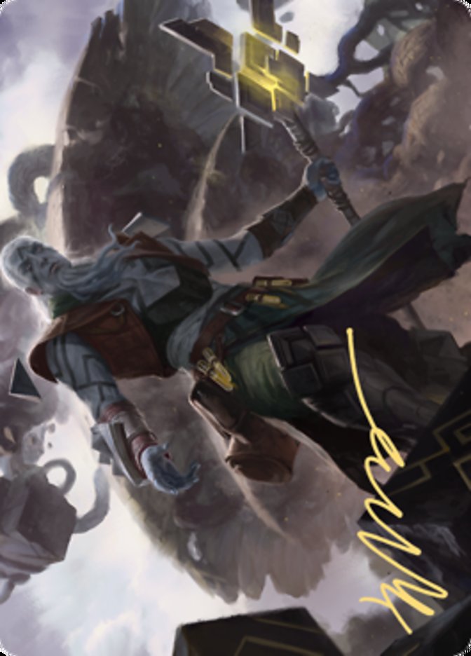 Orah, Skyclave Hierophant Art Card (Gold-Stamped Signature) [Art Series: Zendikar Rising]