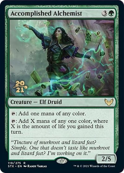 Accomplished Alchemist [Strixhaven: School of Mages Prerelease Promos] (PSTX 119)