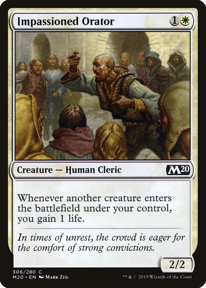 Impassioned Orator [Core Set 2020] (M20 306)