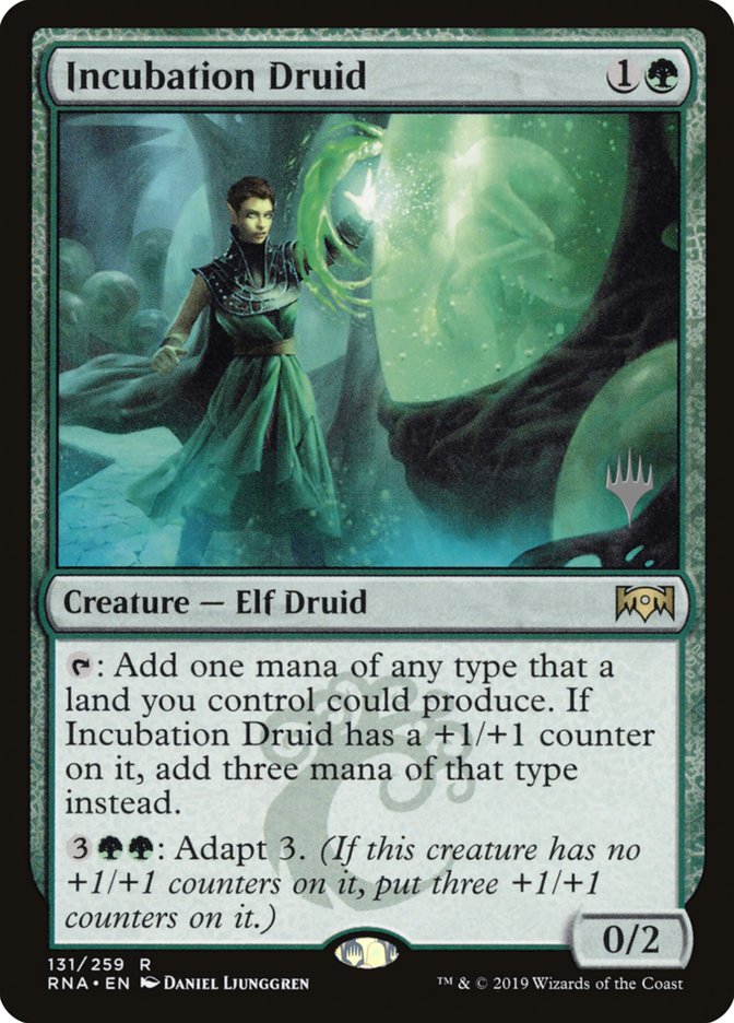 Incubation Druid (Promo Pack) [Ravnica Allegiance Promos] (PRNA 131P)