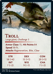 Troll Art Card [Dungeons & Dragons: Adventures in the Forgotten Realms Art Series] (AAFR 21)