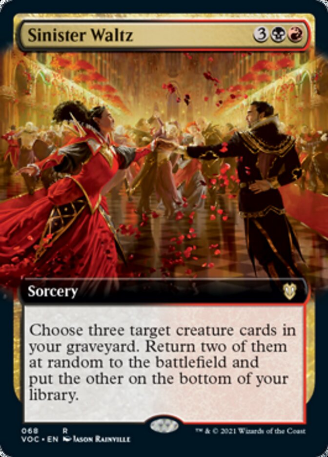 Sinister Waltz (Extended) [Innistrad: Crimson Vow Commander] (VOC 68)