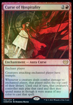 Curse of Hospitality [Innistrad: Crimson Vow Prerelease Promos] (PVOW 152)