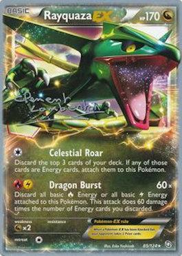 Rayquaza EX (85/124) (Anguille Sous Roche - Clément Lamberton) [World Championships 2013]