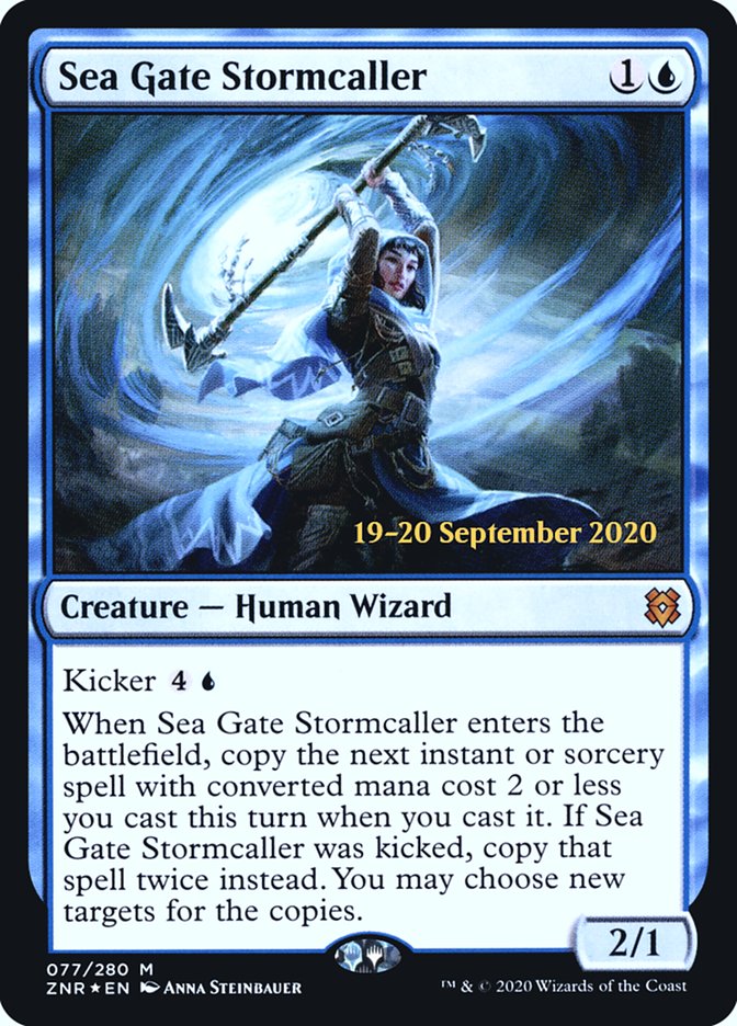 Sea Gate Stormcaller  [Zendikar Rising Prerelease Promos] (PZNR 77S)