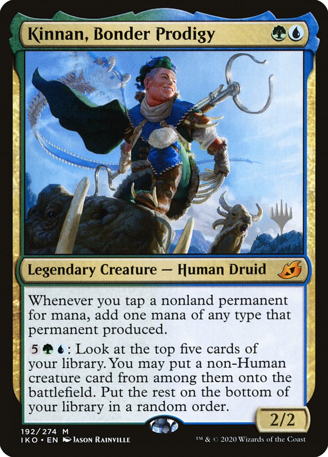Kinnan, Bonder Prodigy (Promo Pack) [Ikoria: Lair of Behemoths Promos] (PIKO 192P)