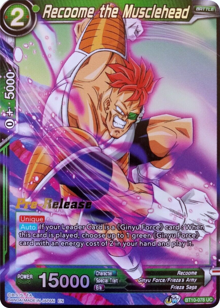 Recoome the Musclehead [BT10-078]