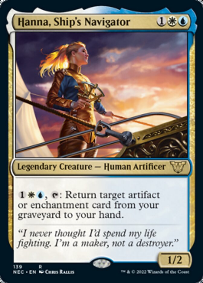Hanna, Ship's Navigator [Kamigawa: Neon Dynasty Commander] (NEC 139)