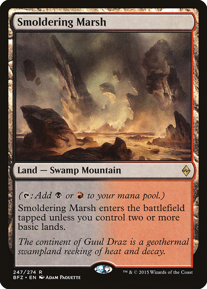 Smoldering Marsh [Battle for Zendikar] (BFZ 247)