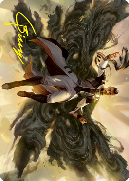Arrogant Poet Art Card (Gold-Stamped Signature) [Strixhaven: School of Mages Art Series] (ASTX 7)