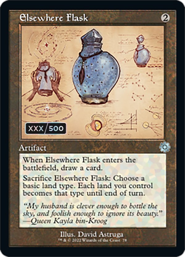 Elsewhere Flask (Schematic) (Serial Numbered) [The Brothers' War Retro Artifacts]