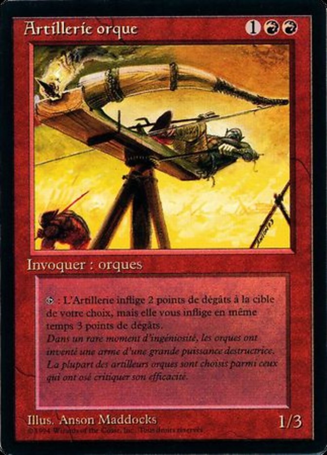 Orcish Artillery [Foreign Black Border] (FBB 168)