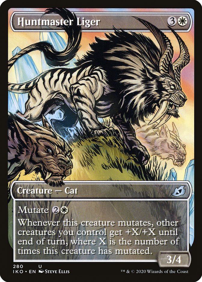 Huntmaster Liger (Showcase) [Ikoria: Lair of Behemoths] (IKO 280)
