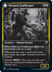 Devoted Grafkeeper // Departed Soulkeeper [Innistrad: Double Feature] (DBL 218)