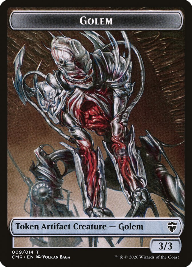 Dragon // Golem Token [Commander Legends Tokens] (TCMR 7 // 9)