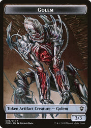 Dragon // Golem Token [Commander Legends Tokens] (TCMR 7 // 9)