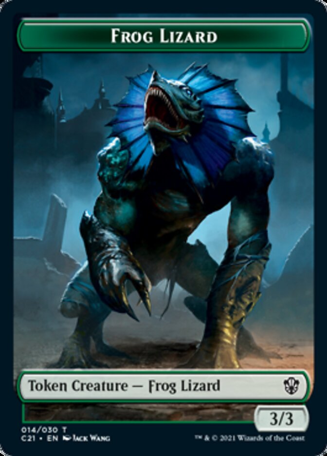 Frog Lizard // Elephant Token [Commander 2021 Tokens] (TC21 14 // 13)