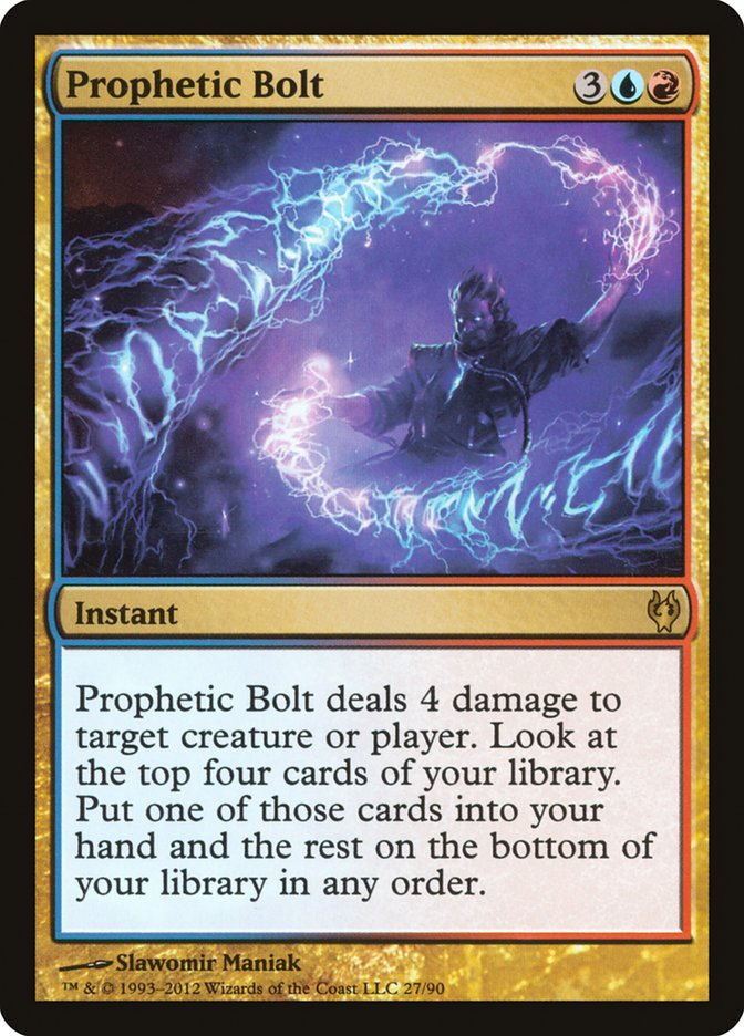 Prophetic Bolt [Duel Decks: Izzet vs. Golgari] (DDJ 27)