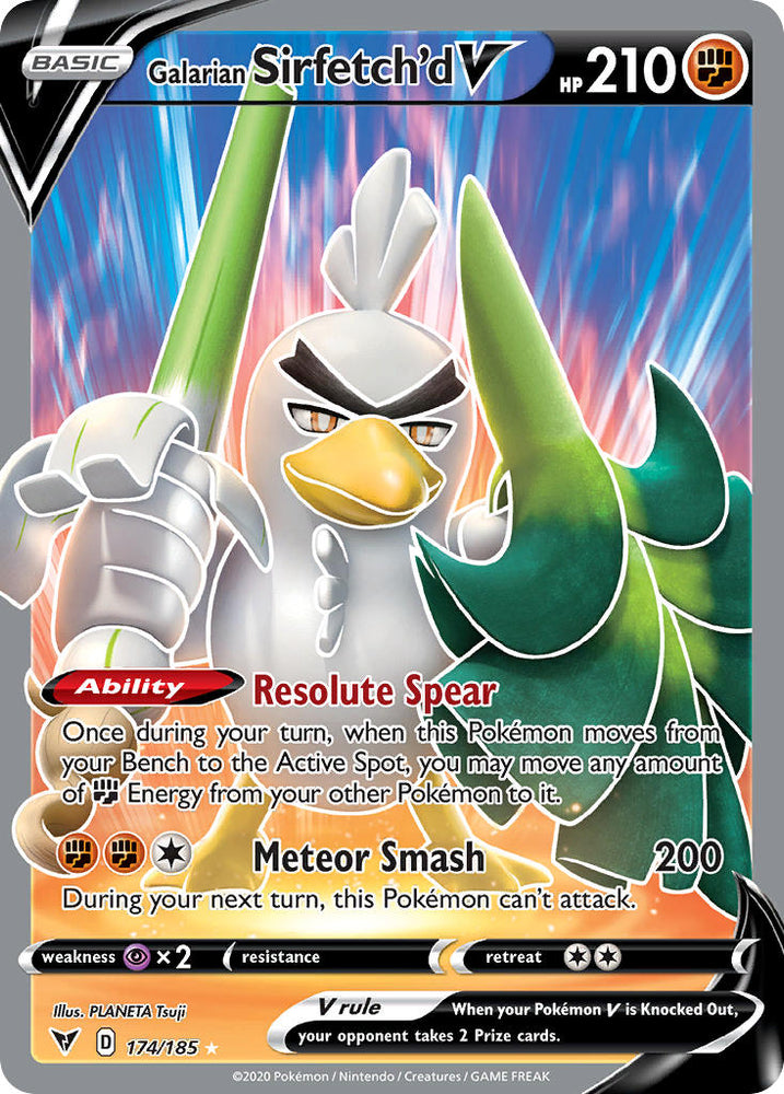 Galarian Sirfetch’d V (174) [Sword & Shield: Vivid Voltage]