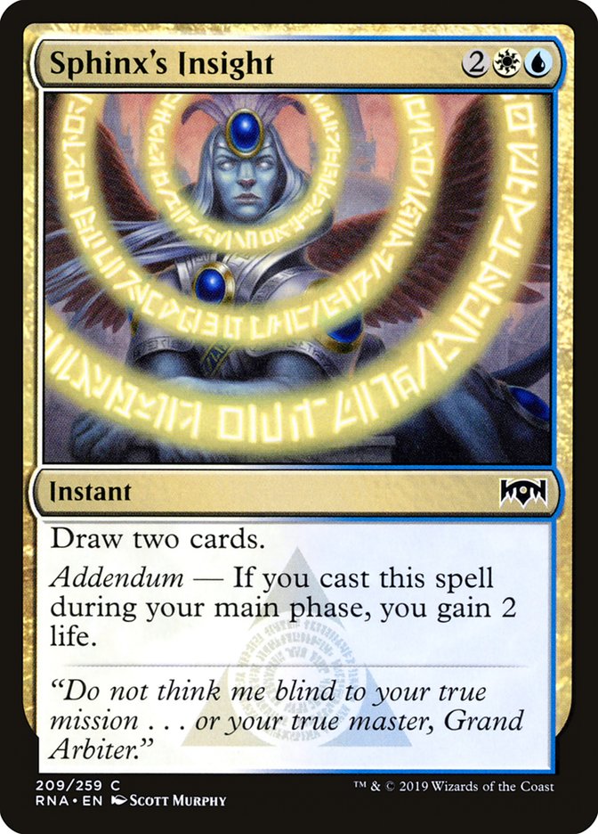 Sphinx's Insight [Ravnica Allegiance] (RNA 209)