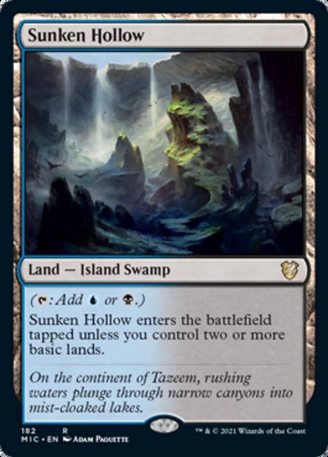 Sunken Hollow [Innistrad: Midnight Hunt Commander] (MIC 182)