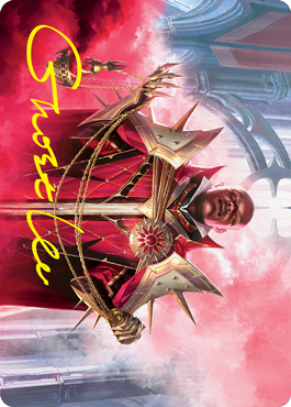 Markov Purifier Art Card (Gold-Stamped Signature) [Innistrad: Crimson Vow Art Series] (AVOW 62)