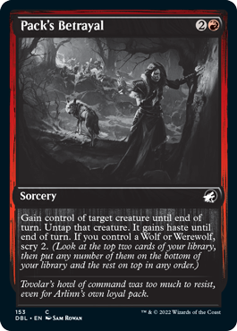 Pack's Betrayal [Innistrad: Double Feature] (DBL 153)