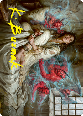 Eruth, Tormented Prophet Art Card (Gold-Stamped Signature) [Innistrad: Crimson Vow Art Series] (AVOW 61)