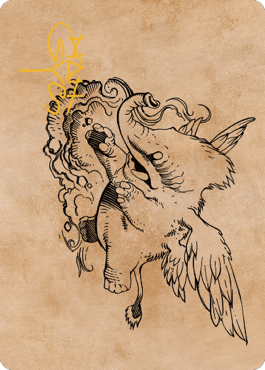 Lulu, Loyal Hollyphant Art Card (Gold-Stamped Signature) [Commander Legends: Battle for Baldur's Gate Art Series]