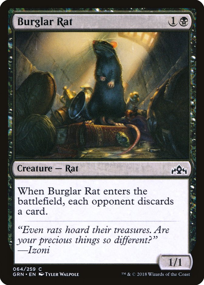 Burglar Rat [Guilds of Ravnica] (GRN 64)