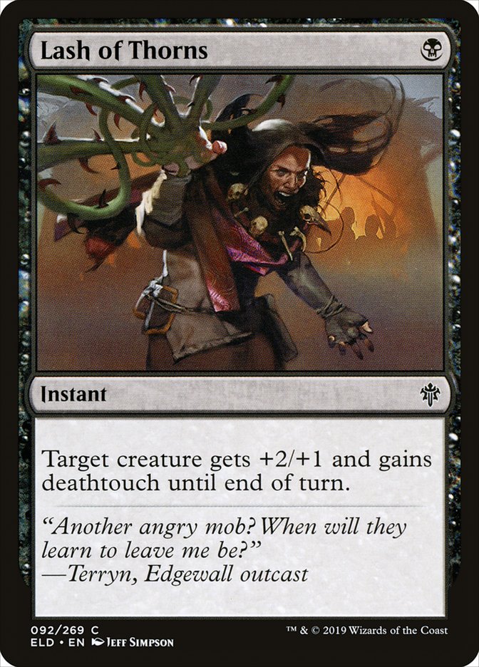 Lash of Thorns [Throne of Eldraine] (ELD 92)