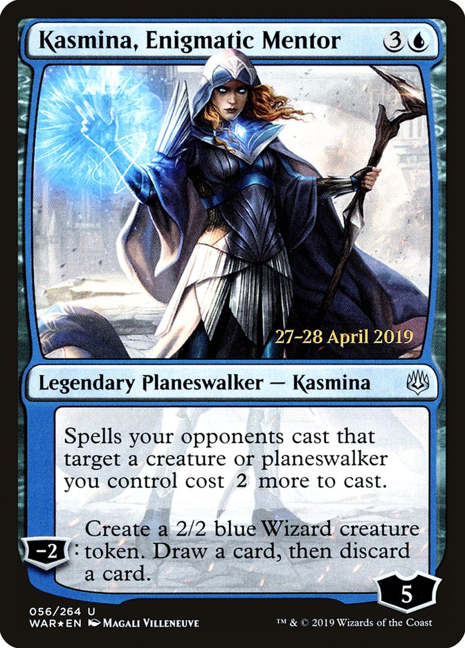 Kasmina, Enigmatic Mentor  [War of the Spark Prerelease Promos] (PWAR 56S)