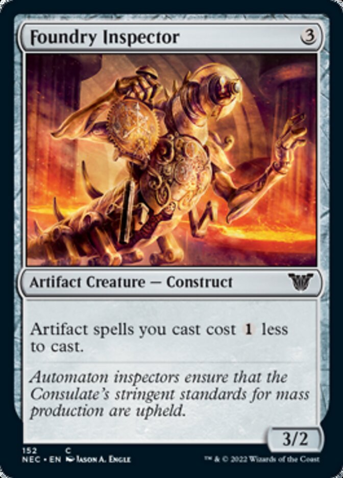 Foundry Inspector [Kamigawa: Neon Dynasty Commander] (NEC 152)
