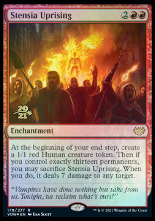 Stensia Uprising [Innistrad: Crimson Vow Prerelease Promos] (PVOW 178)