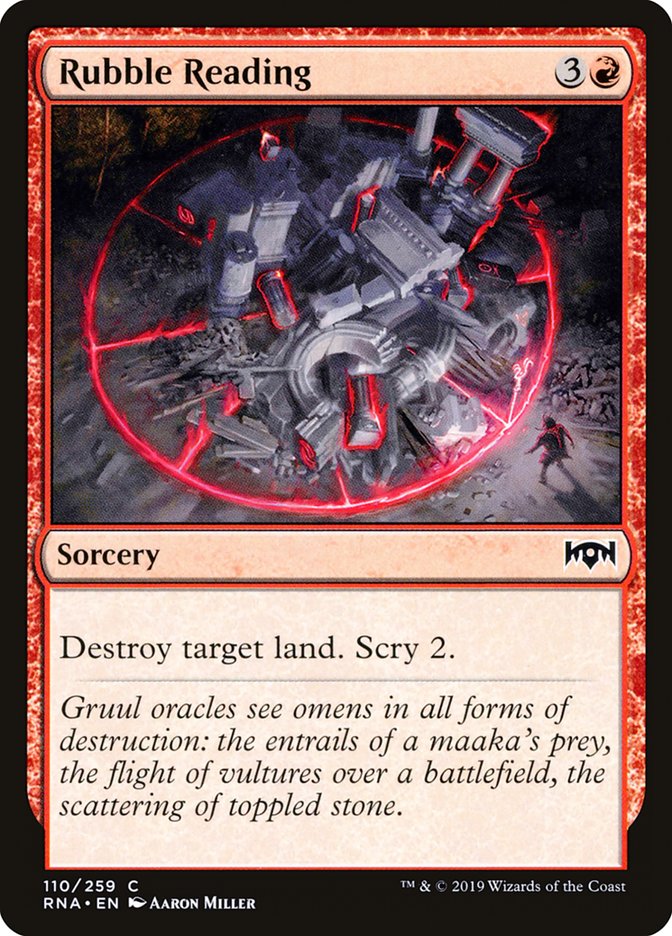 Rubble Reading [Ravnica Allegiance] (RNA 110)