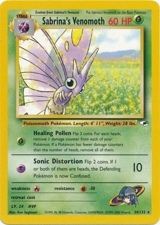 Sabrina's Venomoth (34/132) [Gym Heroes]