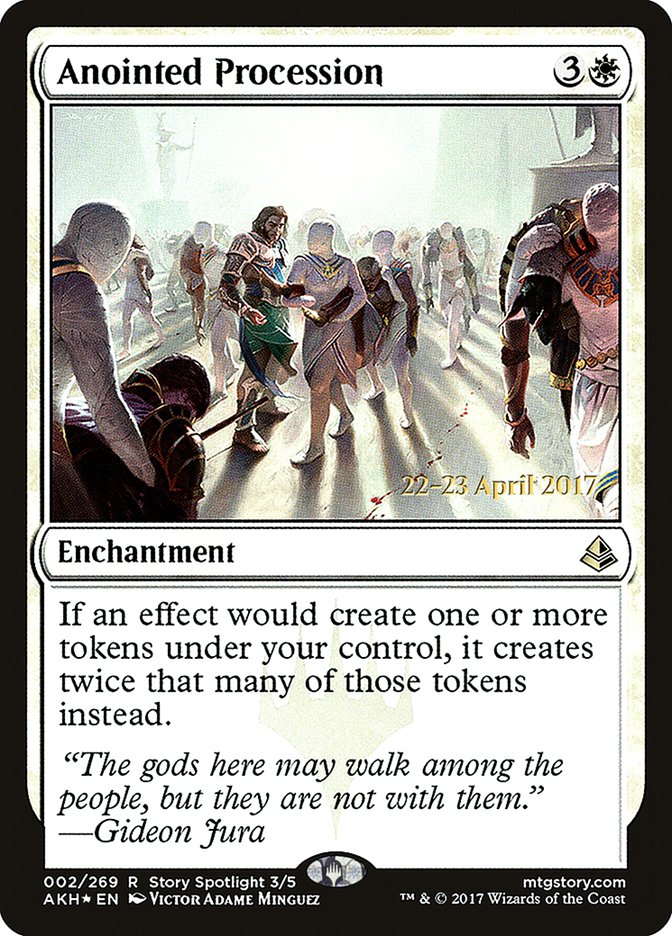 Anointed Procession  (Prerelease) [Amonkhet Prerelease Promos] (PAKH 2S)