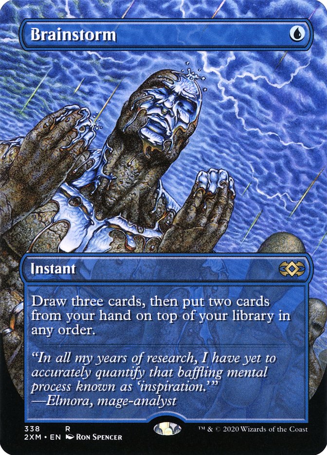 Brainstorm (Borderless) [Double Masters] (2XM 338)