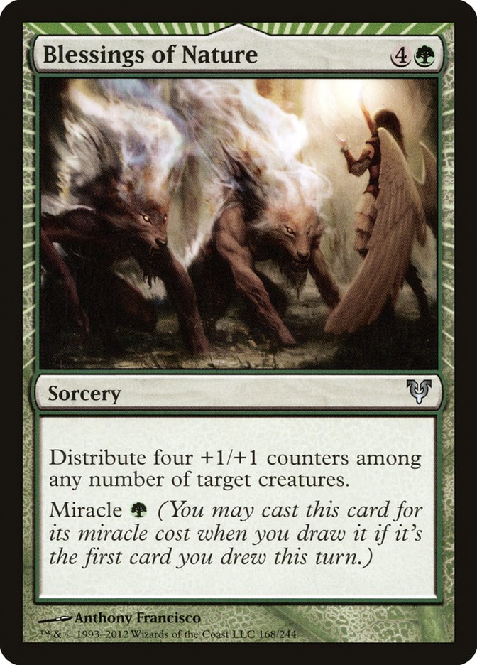 Blessings of Nature [Avacyn Restored] (AVR 168)