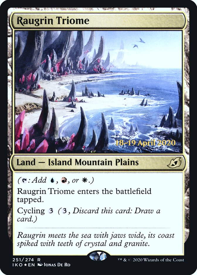 Raugrin Triome  [Ikoria: Lair of Behemoths Prerelease Promos] (PIKO 251S)