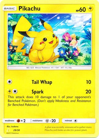 Pikachu (29/30) [Sun & Moon: Trainer Kit - Lycanroc & Alolan Raichu]