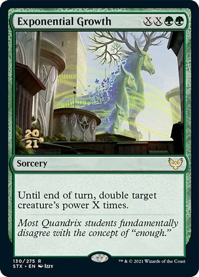 Exponential Growth [Strixhaven: School of Mages Prerelease Promos] (PSTX 130)