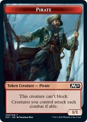 Pirate // Weird Double-sided Token [Core Set 2021 Tokens] (TM21 9)