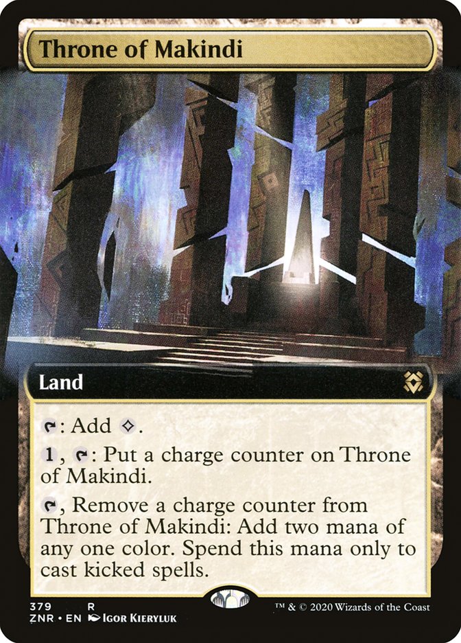 Throne of Makindi (Extended Art) [Zendikar Rising] (ZNR 379)