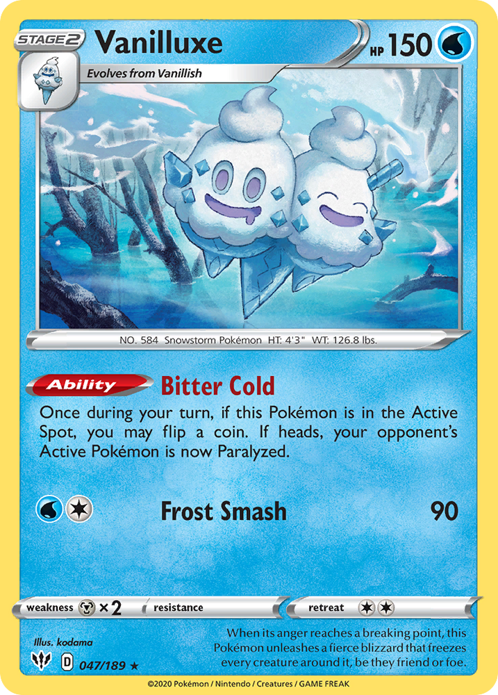 Vanilluxe (47/189) [Sword & Shield: Darkness Ablaze]