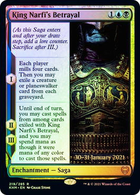 King Narfi's Betrayal [Kaldheim Prerelease Promos] (PKHM 219)