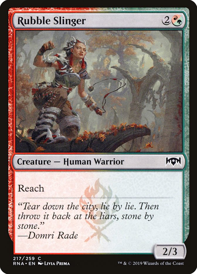 Rubble Slinger [Ravnica Allegiance] (RNA 217)