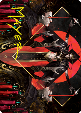 Gift of Fangs Art Card (Gold-Stamped Signature) [Innistrad: Crimson Vow Art Series] (AVOW 34)