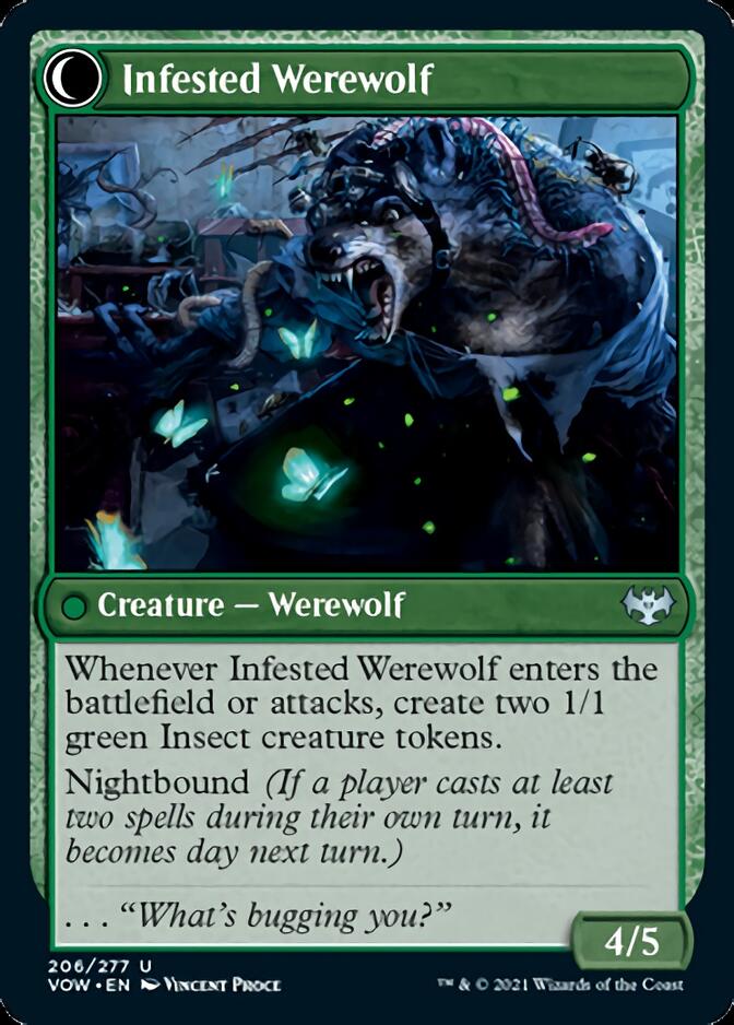 Infestation Expert // Infested Werewolf [Innistrad: Crimson Vow] (VOW 206)