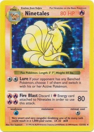 Ninetales (12/102) [Base Set (Shadowless)]